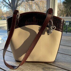 Brighton Leather Bucket Shoulder Bag